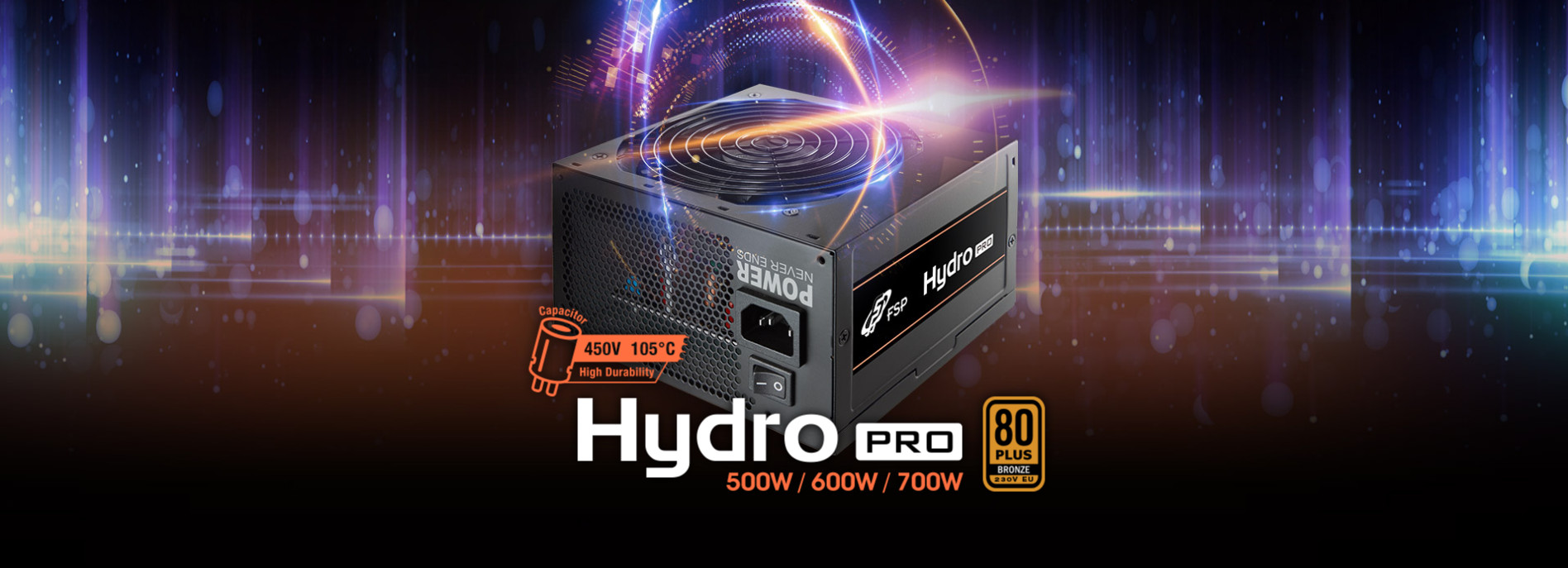 Nguồn FSP HYDRO PRO Series HP2-700  PPA7004304 (80 Plus Bronze/Màu Đen) giới thiệu